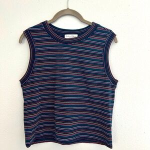 Michael Stars Tank Top Size XS Multi-Colored Striped